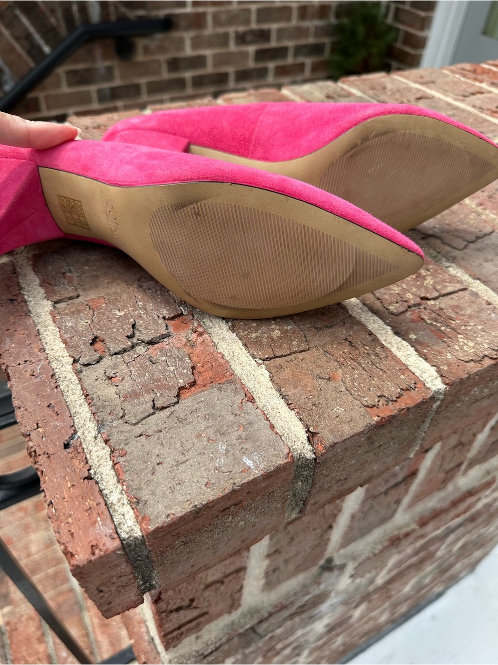 Botkier, Women’s Hot Pink Pointed Toe Slingback SuedePumps size 7 - Picture 7 of 8
